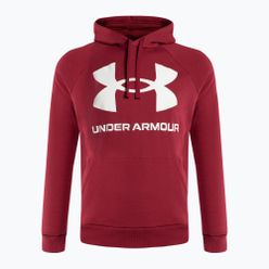 Under Armour férfi edzőpulóver Rival Fleece Big Logo HD piros és fehér 1357093-664
