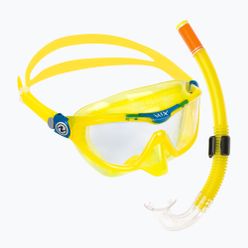 Aqualung Mix gyermek snorkel készlet maszk + snorkel sárga/kék SC4250798