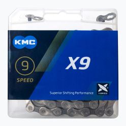 KMC kerékpár lánc X9 x114 ezüstszürke BX09NG114 BX09NG114