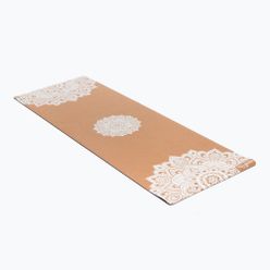 Yoga Design Lab Cork barna jógaszőnyeg CorM-5.5-Mandala fehér