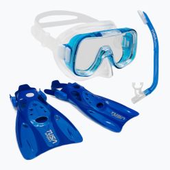 TUSA búvárszett maszk + sznorkel + uszony MINI-KLEIO UP-0201 CB