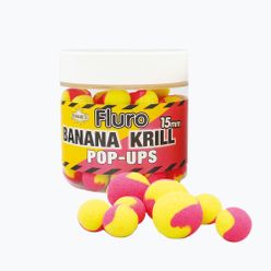 Dynamite Baits Fluoro Pop Up 2 Tone Krill & Banana sárga-piros úszó golyók ADY040605