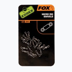Fox Edges Micro Rig Swivels ponty Swivels fekete CAC538