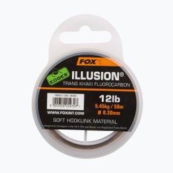Fluorocarbon zsinór Fox Edges Illusion Soft Hooklink zöld CAC606