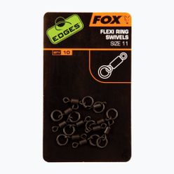 Fox Edges Flexi Ring Swivel ponty forgókarika fekete CAC609