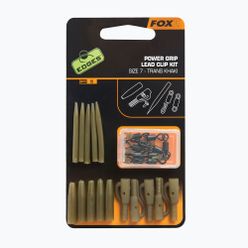 FOX Edges Surefit Lead Clip Kit 5 db. Trans Khaki CAC638