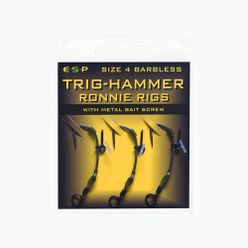 ESP Trig - Hammer Ronnie RigsBarbed carp leaders fekete EHRRRRTH006