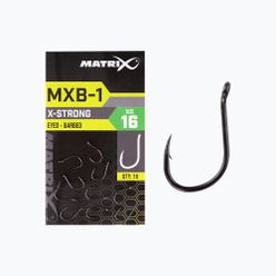 Matrix MXB-1 szöges szemű módszerhorog 10 db fekete GHK152