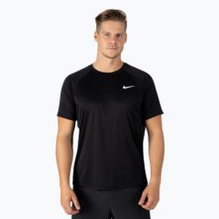 Férfi edzőpóló Nike Essential LS fekete NESSA586