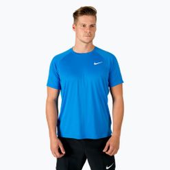 Férfi edzőpóló Nike Ring Logo LS kék NESSA586