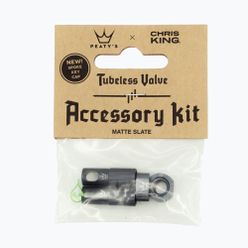 Gumiabroncs szelepsapka Peaty'S X Chris King Mk2 Tubeless Valves Accessory Kit szürke 83806