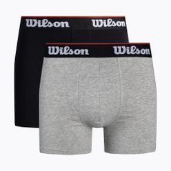 Férfi boxeralsó 2-Pack Wilson fekete, szürke W875H-270M