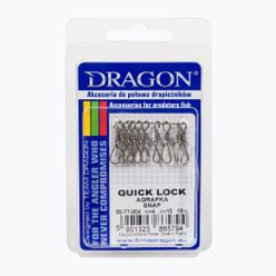 Dragon Quick Lock forgó biztosítótűk 10 db ezüst PDF-50-77-004