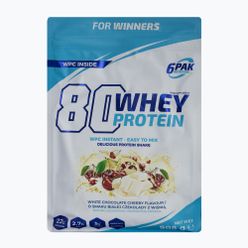 Tejsavó 6PAK 80 Protein 908g fehér csokoládé-cseresznye PAK/162#BCZWI