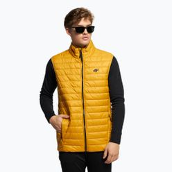 Férfi 4F trekking mellény sárga H4Z22-KUMP001