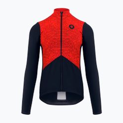Quest Tokyo piros-fekete férfi kerékpáros pulóver S21/BLUZA-TOKYO-RED-MAN