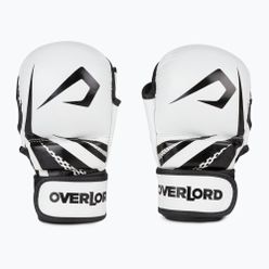 Overlord grappling kesztyű Sparring MMA természetes bőr fehér 101003-W/M
