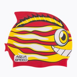 AQUA-SPEED Zoo Fish 31 piros/sárga úszósapka 115