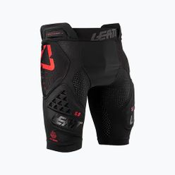 Leatt Impact 3DF 5.0 férfi kerékpáros rövidnadrág protektorokkal fekete/piros 5019000321