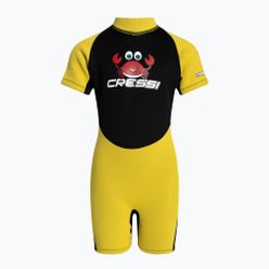 Cressi Smoby Shorty 2 mm-es gyermek úszóhab fekete és sárga XDG008101