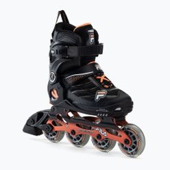 Gyermek görkorcsolya FILA Wizy Alu G black/salmon