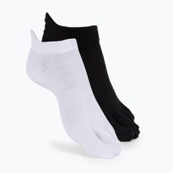Vibram Fivefingers Athletic No-Show zokni 2 pár fekete/fehér S15N12PS