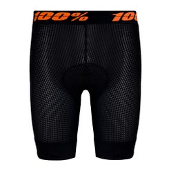 Férfi kerékpáros boxeralsó béléssel 100% Crux Liner fekete STO-49901-001-30