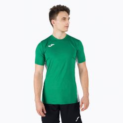 Joma Superliga férfi edzőpóló zöld-fehér 101469