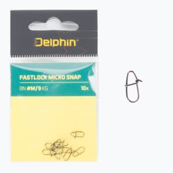 Delphin Fastlock Micro Snap pörgettyű 10 db ezüst 969C04100