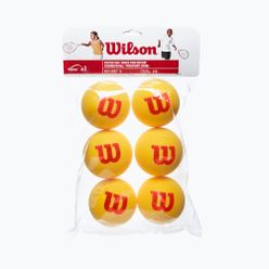 Wilson Starter Tour Foam Tball gyermek teniszlabda készlet 6 db sárga WRZ259300