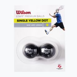 Wilson Staff Squash 2 labda Yel Dot fekete WRT617800+