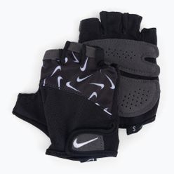 Női edző kesztyű Nike Gym Elemental Printed fekete N0002556-091