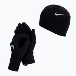 Nike Essential Running női sapka + kesztyű szett fekete NI-N.100.0595.082-M/L