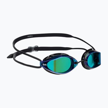TYR Tracer-X Racing tükrös úszószemüveg fekete és kék LGTRXM_422