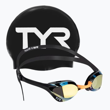 TYR Tracer-X Elite tükrözött arany/fekete úszószemüveg