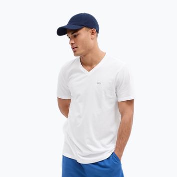 Férfi póló GAP Micro Logo Crew Neck Tee white global