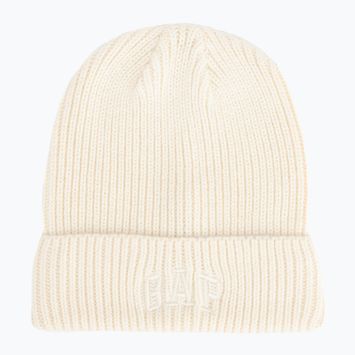 Női sapka GAP V-Logo Beanie ivory frost