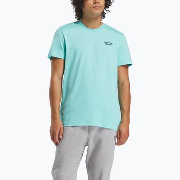 Férfi Reebok Identity Small Logo Tee ai aqua színű póló