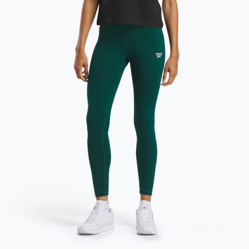 Női leggings Reebok Identity Small Logo pamut kollegiális zöld