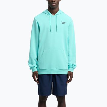 Férfi Reebok Identity Small Logo kapucnis pulóver ai aqua