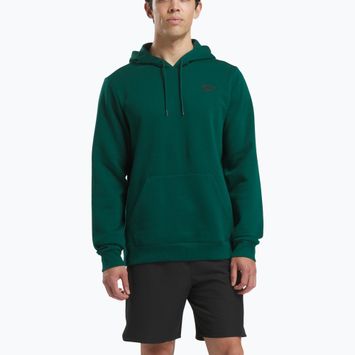 Férfi Reebok Identity Small Logo Fleece pulóver kollegiális zöld