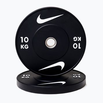 Bumper tárcsák Nike Strength Rubber Bumper Plates 10 kg black/white