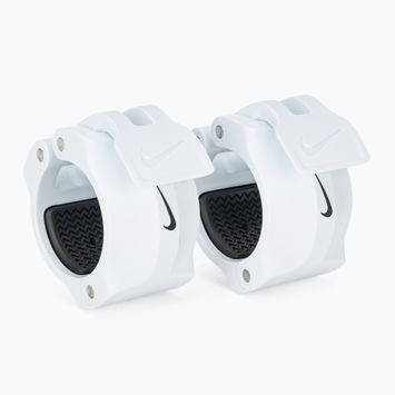 Súlyzórögzítők Nike Strength Barbell Collars 2 pcs. white/black