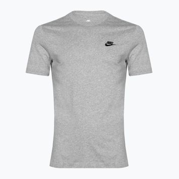 Férfi Nike Sportswear Club sötétszürke szürke bőr/fekete póló