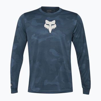 Férfi kerékpáros hosszú ujjú Fox Racing Ranger Tru Dri sötét szüreti kék
