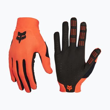 Férfi kerékpáros kesztyű Fox Racing Flexair fluorescent orange