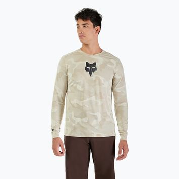 Férfi kerékpáros hosszú ujjú Fox Racing Ranger Tru Dri krém