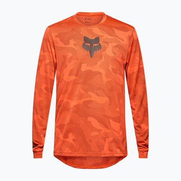 Férfi kerékpáros hosszú ujjú Fox Racing Ranger Tru Dri vérnarancs