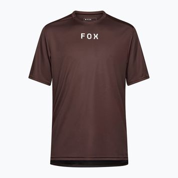 Fox Racing Ranger Wordmark férfi kerékpáros mez kakaó barna