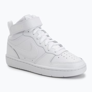 Gyerek cipők Nike Court Borough Mid 2 white/white/white